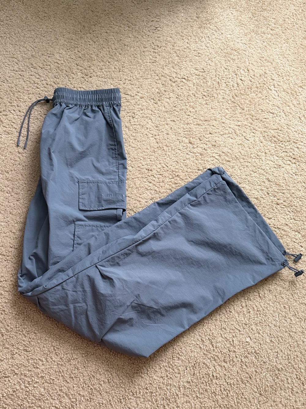 Gray Cargo Jogger Pants